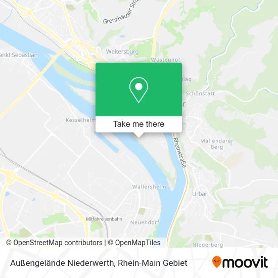 Карта Außengelände Niederwerth