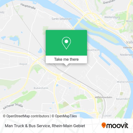 Карта Man Truck & Bus Service