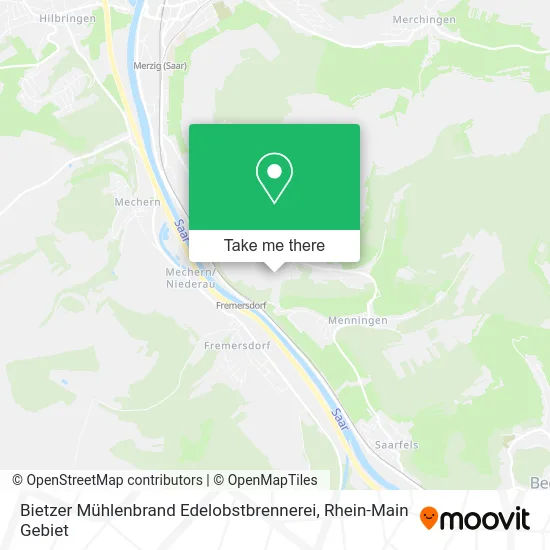 Карта Bietzer Mühlenbrand Edelobstbrennerei