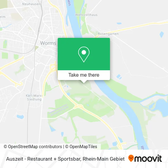 Карта Auszeit - Restaurant + Sportsbar