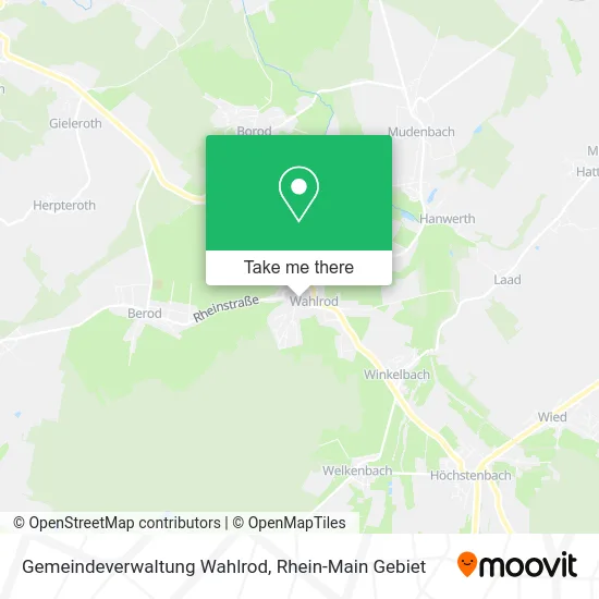Карта Gemeindeverwaltung Wahlrod