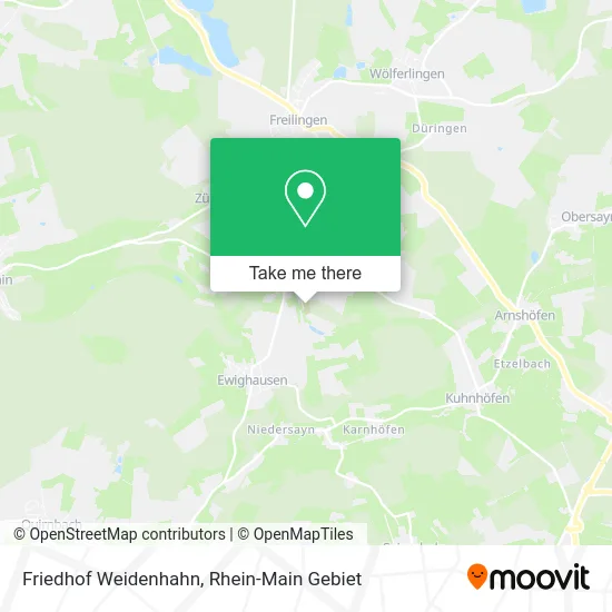Карта Friedhof Weidenhahn