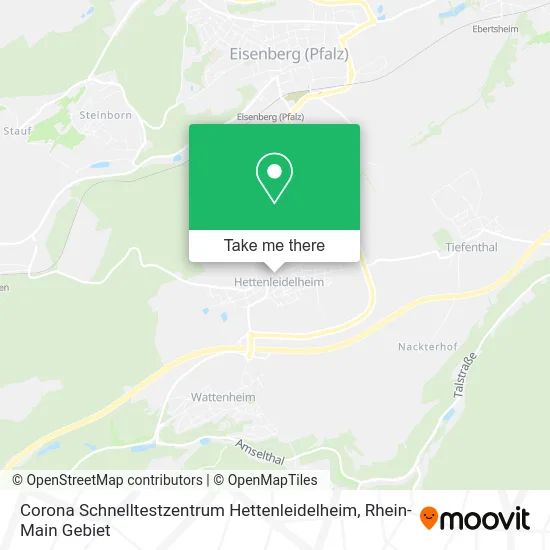 Карта Corona Schnelltestzentrum Hettenleidelheim