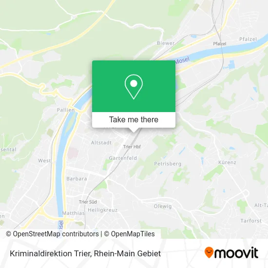 Kriminaldirektion Trier map