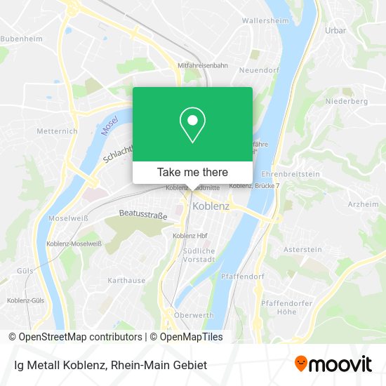 Карта Ig Metall Koblenz
