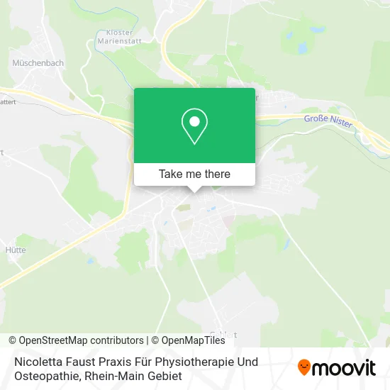 Карта Nicoletta Faust Praxis Für Physiotherapie Und Osteopathie