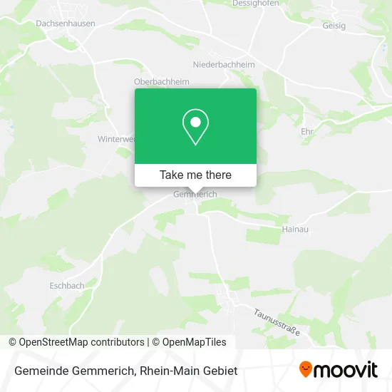 Карта Gemeinde Gemmerich