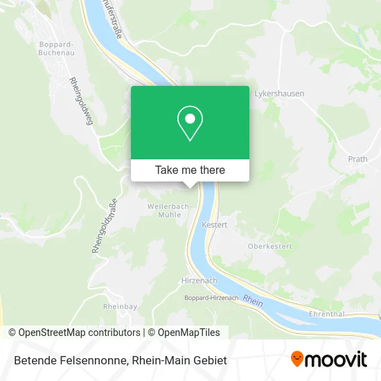Карта Betende Felsennonne