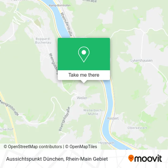 Карта Aussichtspunkt Dünchen