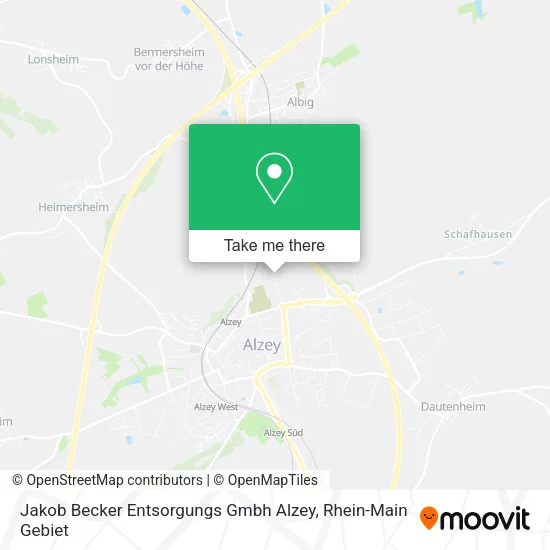 Карта Jakob Becker Entsorgungs Gmbh Alzey