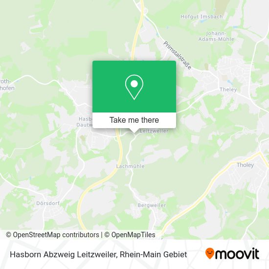 Карта Hasborn Abzweig Leitzweiler