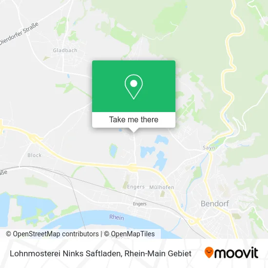 Карта Lohnmosterei Ninks Saftladen