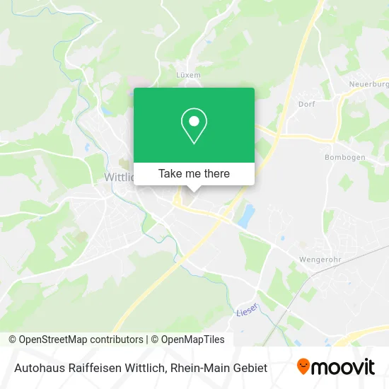 Карта Autohaus Raiffeisen Wittlich