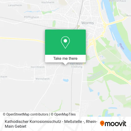 Карта Kathodischer Korrosionsschutz - Meßstelle -