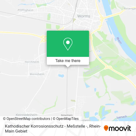 Карта Kathodischer Korrosionsschutz - Meßstelle -