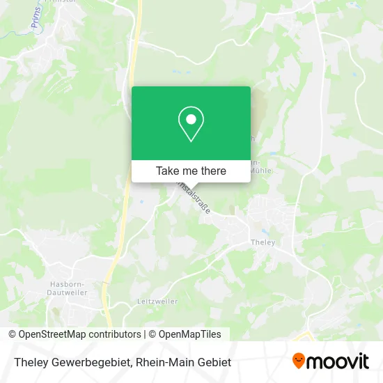 Карта Theley Gewerbegebiet