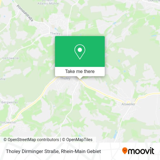 Карта Tholey Dirminger Straße