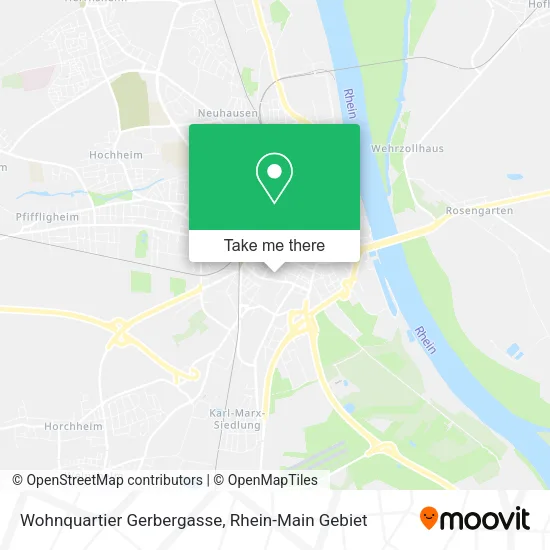 Карта Wohnquartier Gerbergasse