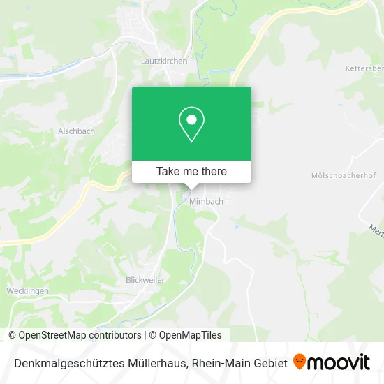 Карта Denkmalgeschütztes Müllerhaus