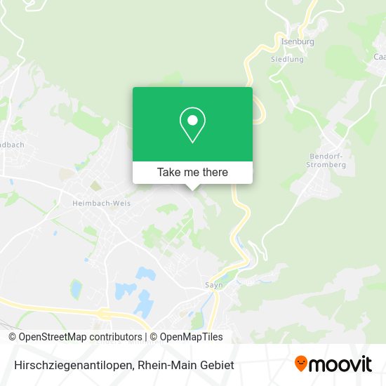 Карта Hirschziegenantilopen