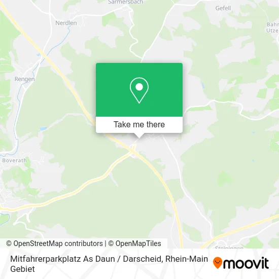 Карта Mitfahrerparkplatz As Daun / Darscheid