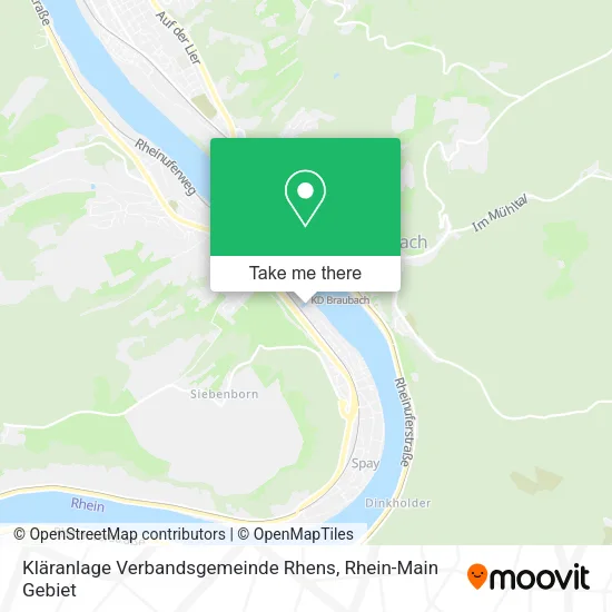 Карта Kläranlage Verbandsgemeinde Rhens