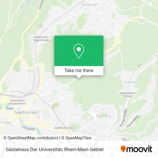 Карта Gästehaus Der Universität