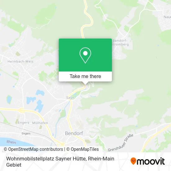 Карта Wohnmobilstellplatz Sayner Hütte
