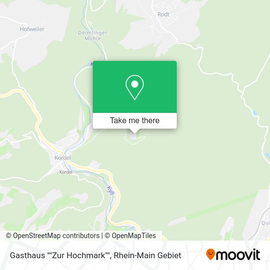 Карта Gasthaus ""Zur Hochmark""