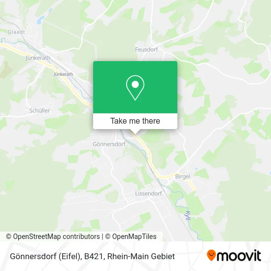 Карта Gönnersdorf (Eifel), B421
