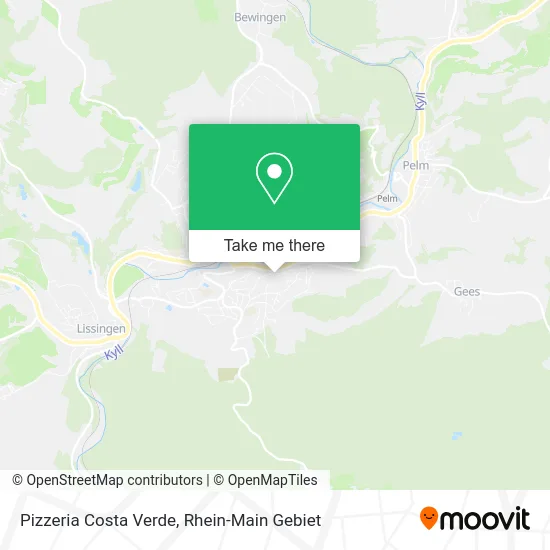 Карта Pizzeria Costa Verde