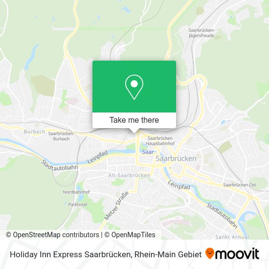 Карта Holiday Inn Express Saarbrücken