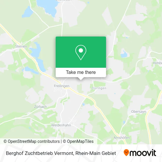 Карта Berghof Zuchtbetrieb Vermont