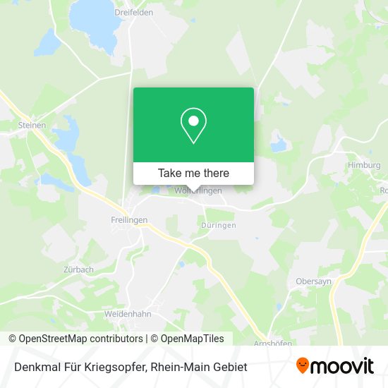Карта Denkmal Für Kriegsopfer
