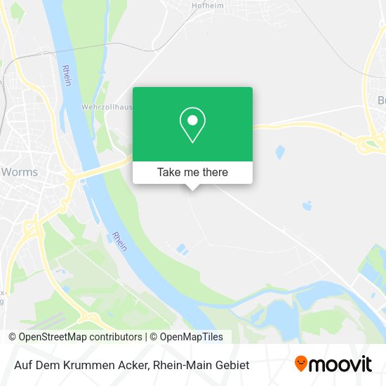 Карта Auf Dem Krummen Acker