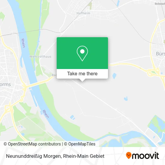 Карта Neununddreißig Morgen