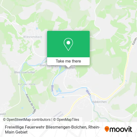 Карта Freiwillige Feuerwehr Bliesmengen-Bolchen