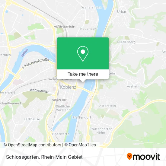 Карта Schlossgarten