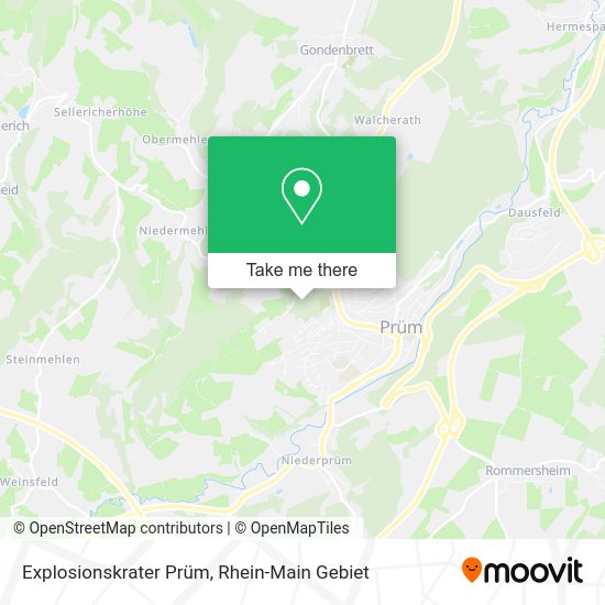 Карта Explosionskrater Prüm