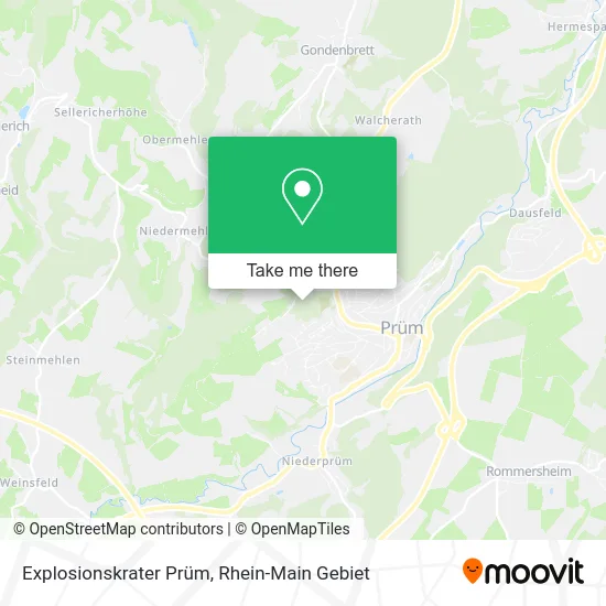 Explosionskrater Prüm map