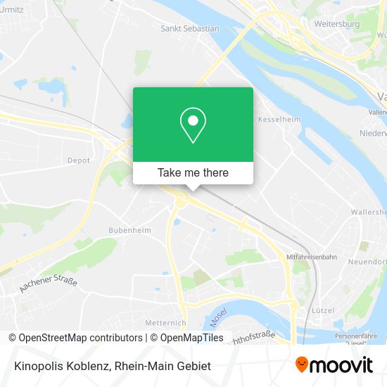 Карта Kinopolis Koblenz