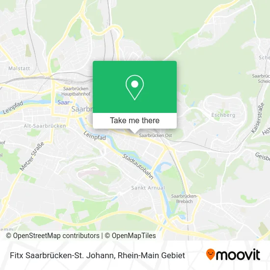 Карта Fitx Saarbrücken-St. Johann