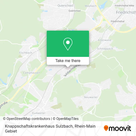 Карта Knappschaftskrankenhaus Sulzbach