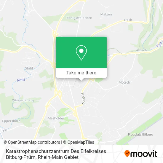 Карта Katastrophenschutzzentrum Des Eifelkreises Bitburg-Prüm