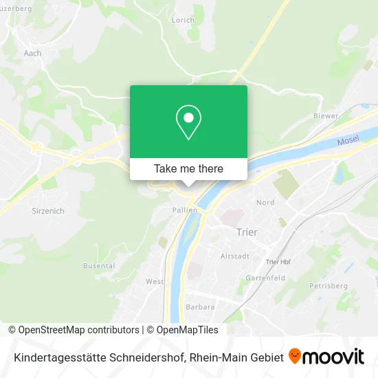 Карта Kindertagesstätte Schneidershof