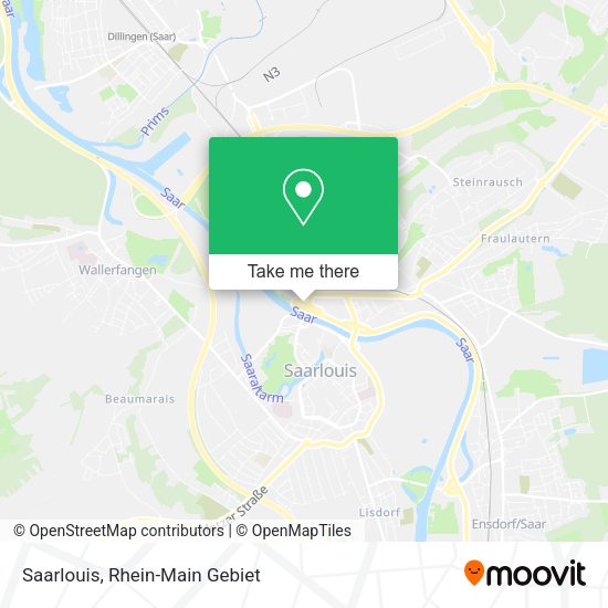 Карта Saarlouis