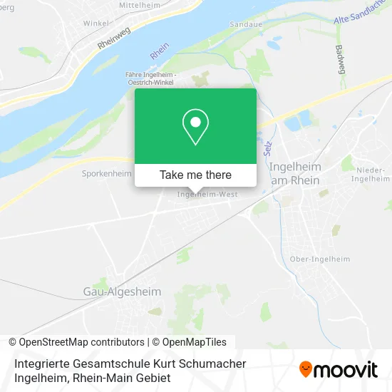 Карта Integrierte Gesamtschule Kurt Schumacher Ingelheim