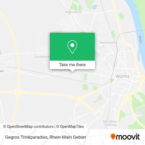 Карта Gegros Trinkparadies