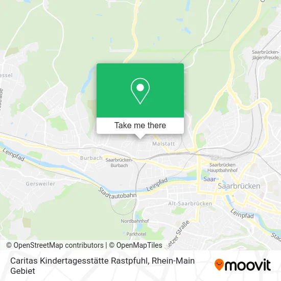 Карта Caritas Kindertagesstätte Rastpfuhl