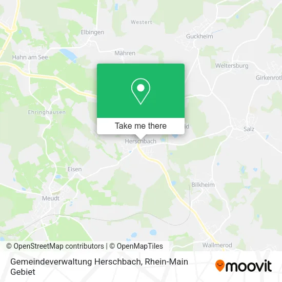Карта Gemeindeverwaltung Herschbach